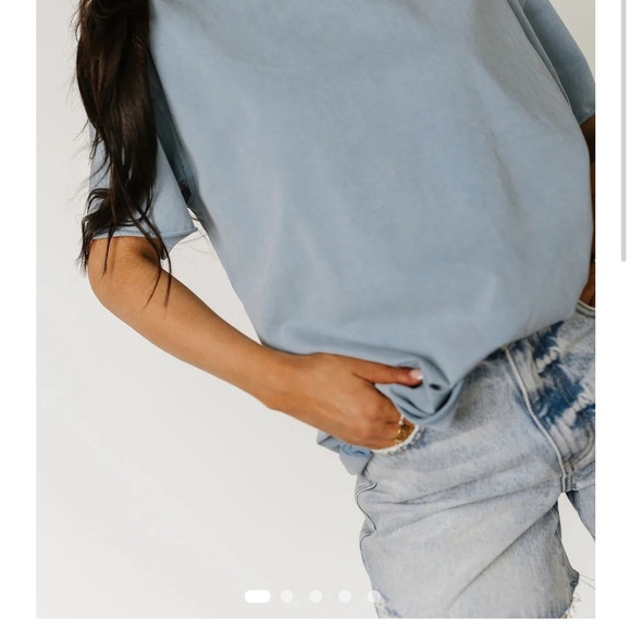 Ampersand Ave boyfriend Blue T-Shirt - Picture 2 of 2